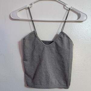 Free People Seamless Skinny Strap Brami Grey Cami